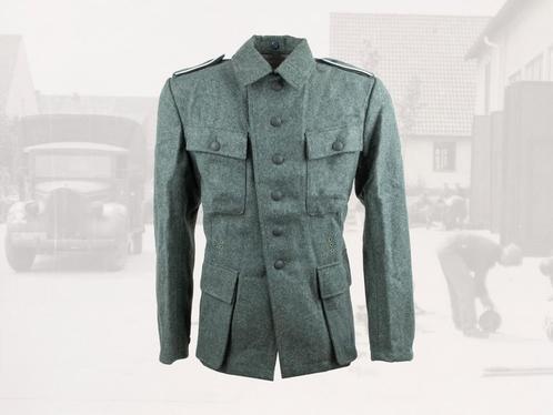 Replica Duitse WO2 veldjas Feldbluse M43 WW2, Verzamelen, Militaria | Tweede Wereldoorlog, Landmacht, Duitsland, Kleding of Schoenen