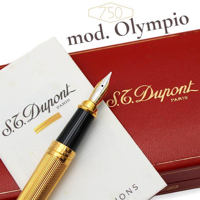 S.T. Dupont - Olympio Punta M in Oro 18K (750) in Original, Verzamelen, Pennenverzamelingen