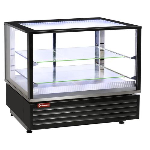 Diamond Warmtevitrine | Panoramisch | Zwart | Geventileerd |, Zakelijke goederen, Horeca | Keukenapparatuur, Nieuw in verpakking