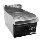 GGM Gastro | Elektrische bakplaat - 3,6 kW - Gegroefd |, Verzenden, Nieuw