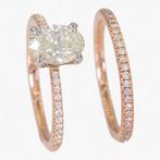 Zonder Minimumprijs - Ring - 14 karaat Roségoud, Witgoud,, Nieuw