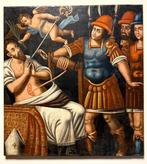 Scuola Cusqueña (XVII-XVIII) - Il Martirio di Sant’Erasmo, Antiek en Kunst