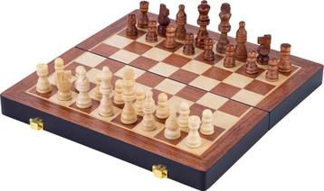 Engelhart Games - Schaakspel Deluxe - Inklapbaar- 30 Cm - beschikbaar voor biedingen