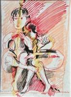 Remo Brindisi (1918–1996) - Figure, Antiek en Kunst, Kunst | Schilderijen | Klassiek