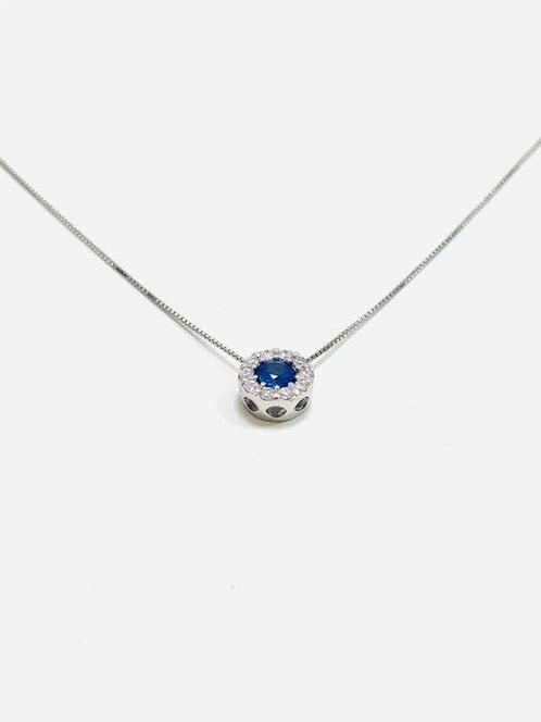 Ketting met hanger - 18 karaat Witgoud - 0.70ct. tw. Diamant, Sieraden, Tassen en Uiterlijk, Antieke sieraden