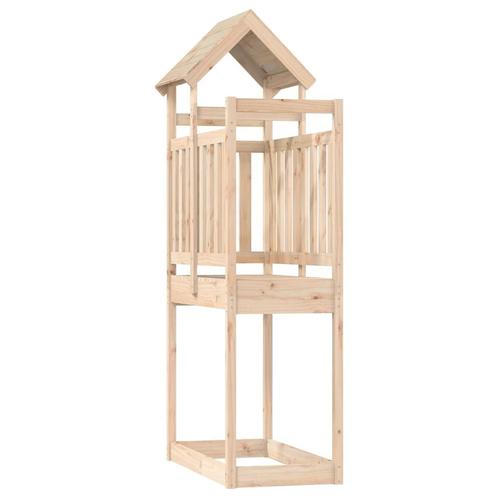 vidaXL Speeltoren 52,5x110,5x214 cm massief grenenhout, Kinderen en Baby's, Speelgoed | Buiten | Speeltoestellen, Nieuw, Verzenden