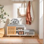 2dekans | SoBuy Zitbank - Schoenenkast - Wit - -, Ophalen of Verzenden, Zo goed als nieuw