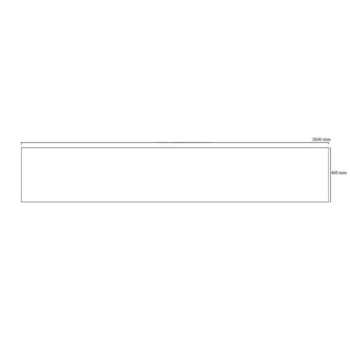 F Wall4U Cement Kliksyteem 260x46.5cm Licht Grijs, Doe-het-zelf en Verbouw, Sanitair, Ophalen of Verzenden