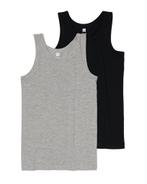 HEMA Kinder hemden basic stretch katoen - 2 stuks zwart, Verzenden, Nieuw