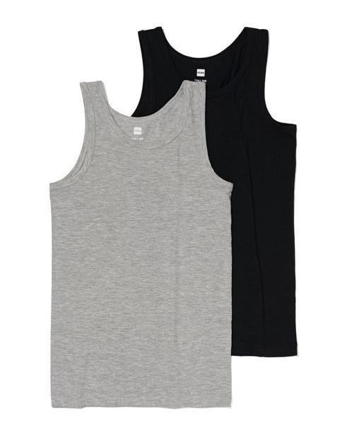 HEMA Kinder hemden basic stretch katoen - 2 stuks zwart, Kinderen en Baby's, Kinderkleding | Overige, Nieuw, Verzenden