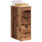 vidaXL Garagekast 30x51x85 cm massief grenenhout oud hout, Verzenden, Nieuw