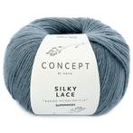 Katia Concept Silky Lace - 169 jeansblauw - Merino/Zijde G, Hobby en Vrije tijd, Breien en Haken, Ophalen of Verzenden, Nieuw
