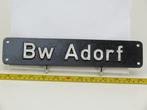 Lokschild BW Adorf (Spoorwegen 1:1, grootspoor), Verzamelen, Spoorwegen en Tramwegen, Ophalen of Verzenden, Gebruikt, Overige typen