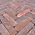 Gebakken waaltjes Rivaton paars-bruin getrommeld, Tuin en Terras, Tegels en Klinkers, Keramiek, Klinkers, Nieuw, Ophalen of Verzenden