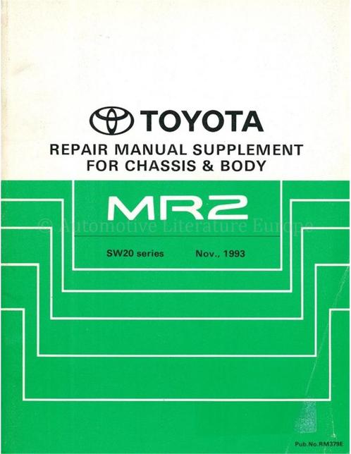 1994 TOYOTA MR2 CHASSIS & CAROSSERIE (SUPPLEMENT), Auto diversen, Handleidingen en Instructieboekjes