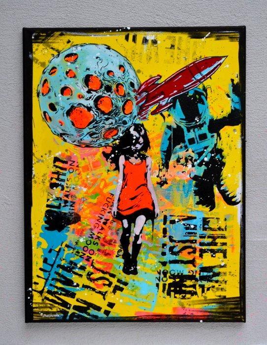 Patrycja Mroczkowska - Space Girl 3D Pop Art XL, Antiek en Kunst, Kunst | Designobjecten
