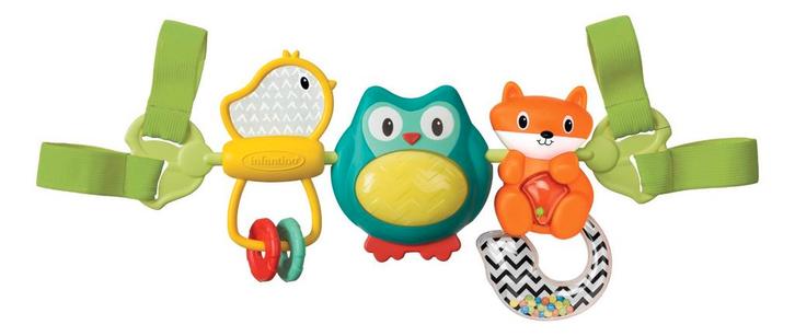 Infantino Musical Travel Activity Fox Autostoelspiraal, Kinderen en Baby's, Speelgoed | Babyspeelgoed, Nieuw, Verzenden