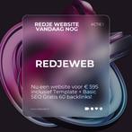Website laten maken - vanaf € 595! - Redjeweb.nl, Diensten en Vakmensen, Webdesigners en Hosting, Zoekmachine-optimalisatie