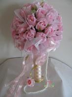 Bruidsboeket Zijderozen Luxe Pink 1027 Bruidsboeket, Ophalen of Verzenden, Nieuw