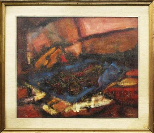 Luigi Passeri (XX) - Natura morta in rosso, Antiek en Kunst, Kunst | Schilderijen | Modern
