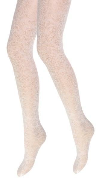 Panty - Curtney - Ecru - Barok motief, Kleding | Dames, Leggings, Maillots en Panty's, Verzenden