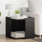 vidaXL Kattenbak Omheining Zwart eiken 53 x 53 x 51 cm, Verzenden, Nieuw