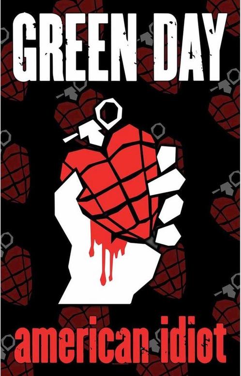 Green Day American Idiot Textielposter officiële merchandise, Verzamelen, Muziek, Artiesten en Beroemdheden, Poster, Artwork of Schilderij