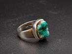 Ring van 925 zilver met Dioptasio topkwaliteit- 6.7 g - (1), Verzamelen