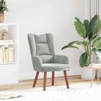 vidaXL Ontspanningsstoel Lichtgrijs 63 x 67 x 94 cm Fluweel, Huis en Inrichting, Fauteuils, Verzenden, Nieuw