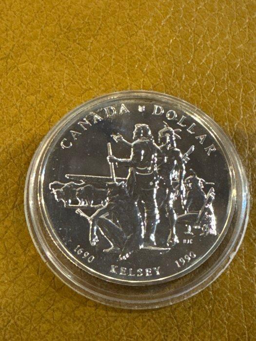 Canada. 1 Dollar 1990 Kelsey - 23,32 g (Zonder minimumprijs), Postzegels en Munten, Munten | Europa | Niet-Euromunten