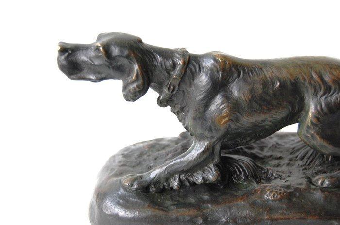 G Lesage - sculptuur, Engelse setter hond / Art Deco - 24 cm, Antiek en Kunst, Kunst | Designobjecten