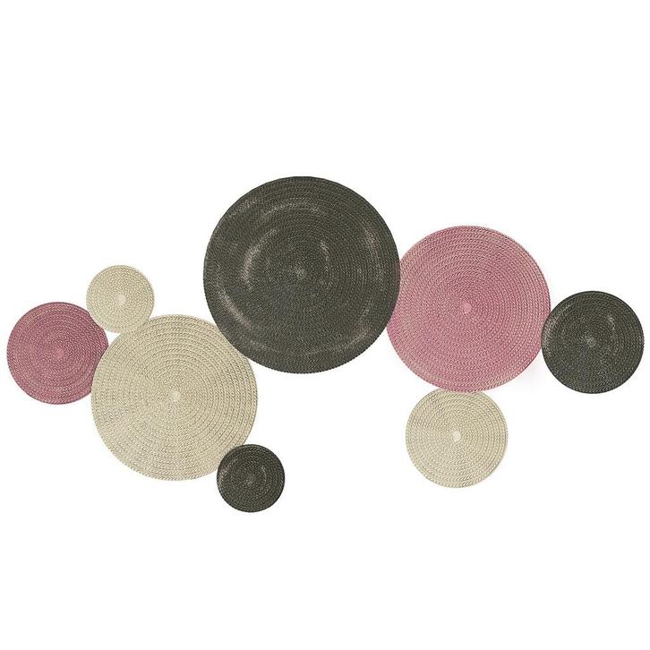 Wanddecoratie-Set In Schijfontwerp, 8 Metalen Schijven, Veel, Huis en Inrichting, Kasten | Dressoirs, Nieuw, Verzenden