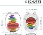 SCHÜTTE WC-Bril 80120 COLORFUL STONES - MDF-Hout - Soft, Ophalen of Verzenden, Nieuw