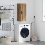 vidaXL Wandkast Artisan Eiken 34,5 x 34 x 90 cm Bewerkt hout, Huis en Inrichting, Kasten | Buffetkasten, Minder dan 50 cm, Verzenden