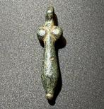 Oud-Romeins Brons Amulet-hanger in de vorm van een opgewekte, Sieraden, Tassen en Uiterlijk, Antieke sieraden