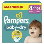 Pampers Baby Dry Luiers Maat 4+ (10-15 kg) 198 stuks, Nieuw, Verzenden