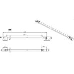 Best-Design Muur-Stabilisatie-Stang Zwart 1090 mm voor, Ophalen of Verzenden, Nieuw