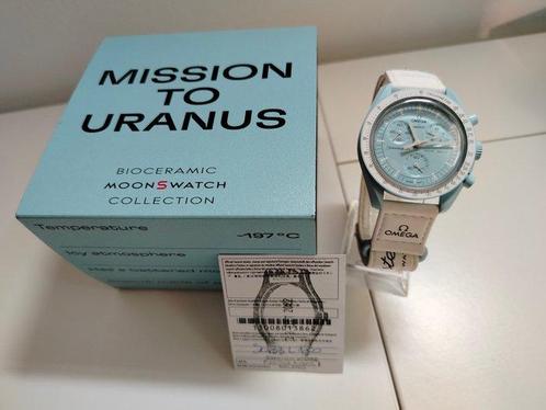 Omega x Swatch - MoonSwatch - Mission to Uranus - Zonder, Sieraden, Tassen en Uiterlijk, Horloges | Heren