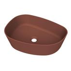 Arcqua Rocker Opbouw Waskom Organisch L 50x37 Mat Terracotta, Ophalen of Verzenden, Nieuw, Overige typen