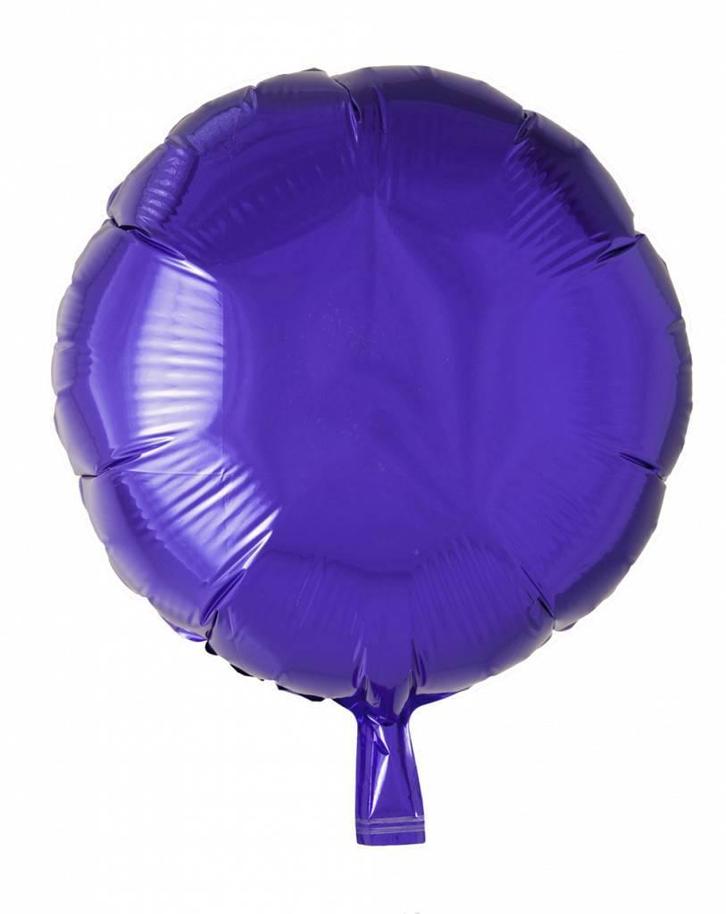 Helium Ballon Rond Paars 46cm leeg, Hobby en Vrije tijd, Feestartikelen, Nieuw, Verzenden