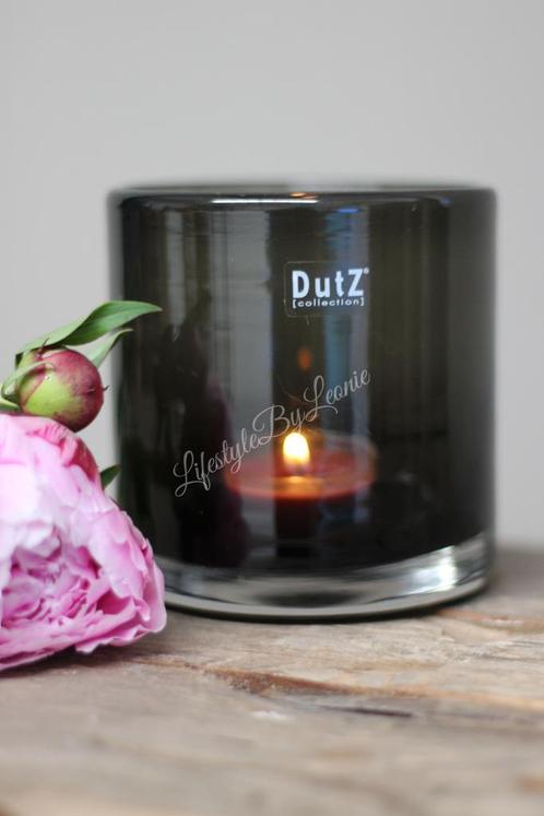 DUTZ cilinder windlicht black 10 cm, Huis en Inrichting, Woonaccessoires | Kandelaars en Kaarsen, Nieuw, Ophalen of Verzenden