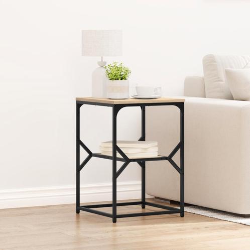 vidaXL Bijzettafel Sonoma Eiken 41x40x60 cm Gelaagd Hout, Huis en Inrichting, Slaapkamer | Nachtkastjes, Nieuw, Minder dan 45 cm