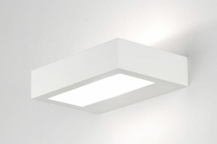 Rietveld Wandlampen - Wit - Keramiek, Huis en Inrichting, Lampen | Wandlampen, Verzenden