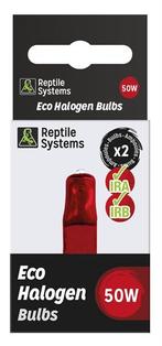 Reptile Systems Eco Halogen Infrared 2 x 50 Watt, Dieren en Toebehoren, Ophalen of Verzenden, Nieuw