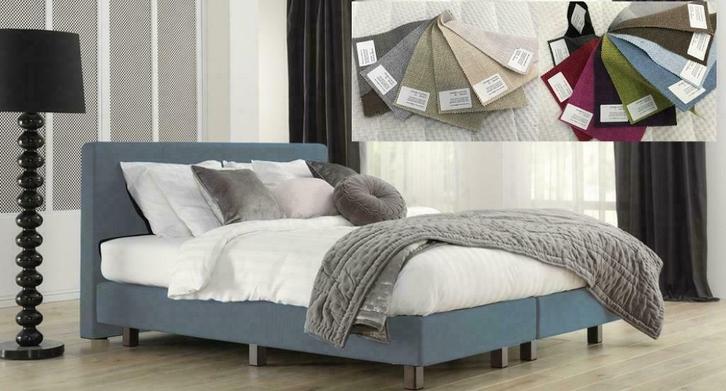 Boxspring bed 160x210 160 200 vele kleuren en stoffen !, Huis en Inrichting, Slaapkamer | Boxsprings, 160 cm, 210 cm, Wit, Crème