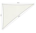 Premium schaduwdoek 5x6x7.8m driehoek waterdoorlatend Ar..., Nieuw