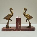 GUAL - Boekensteunen - Ibis Chriséléphantines - Brons,