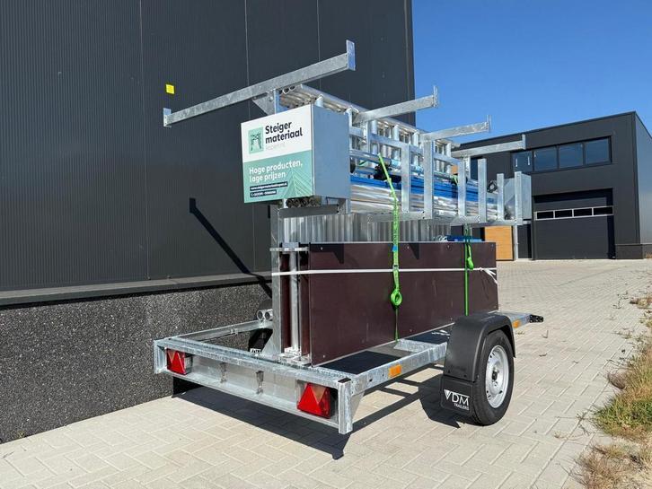 Alumexx Rolsteiger – Zo goed als nieuw! 8,2 WH Met aanhanger, Doe-het-zelf en Verbouw, Steigers, 5 meter of hoger, Nieuw, Rolsteiger of Kamersteiger