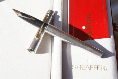 RARE stylo plume 14 kts SHEAFFER TARGA en argent massif -, Verzamelen, Pennenverzamelingen