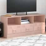 vidaXL Tv-meubel 99x39x44 cm staal roze, Huis en Inrichting, Verzenden, Nieuw, Metaal